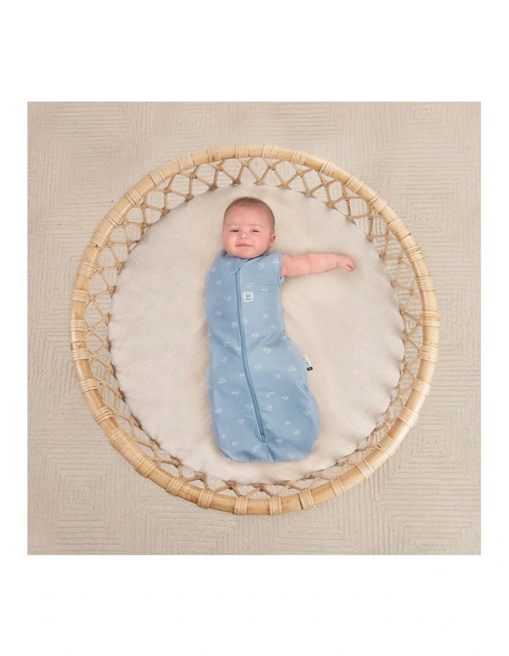 ErgoPouch Cocoon Swaddle Organic Cotton Baby Sleep Bag TOG 0.2 Size 6-12m Ripple image 4