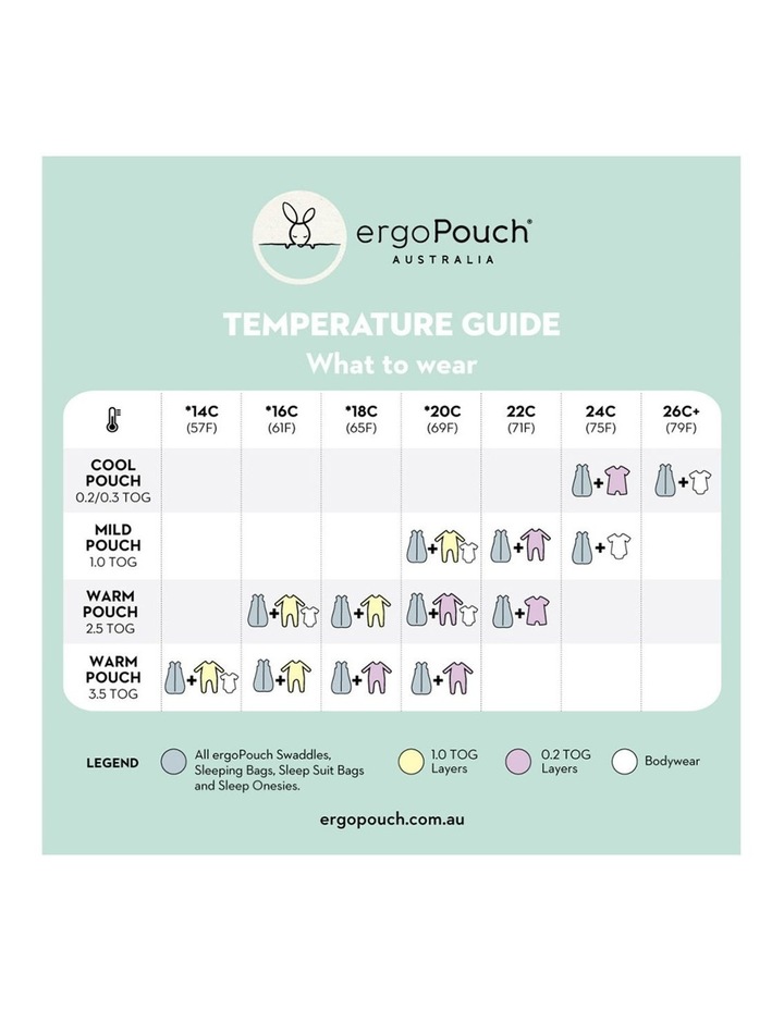 Ergopouch Ergopouch Jersey Sleeping Bag Baby Organic Cotton Tog 0 2 Size 3 12m Night Sky Myer