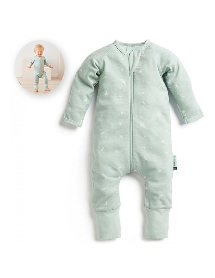 ErgoPouch Layers Long Sleeve Baby Organic Cotton TOG 0.2 Size 3-6 Months Sage image 2