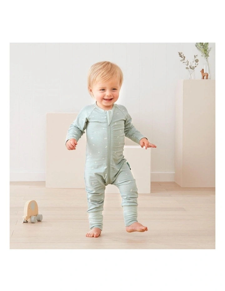 ErgoPouch Layers Long Sleeve Baby Organic Cotton TOG 0.2 Size 3-6 Months Sage image 4