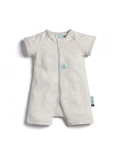 ErgoPouch Layers Short Sleeve Baby Organic Cotton TOG 0.2 Size 6-12m Grey Marle