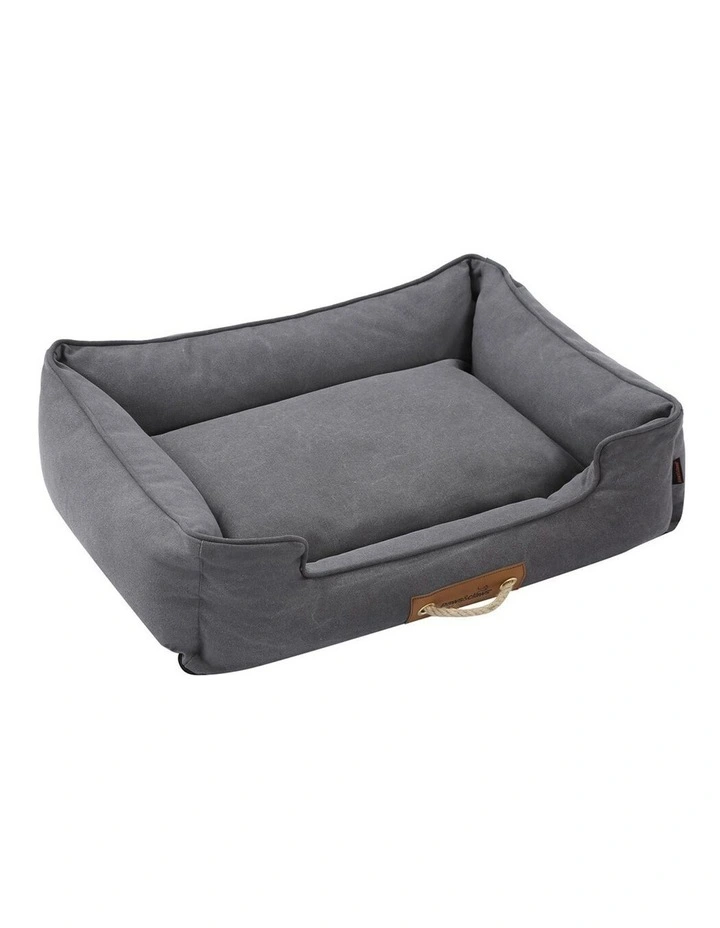 Lighthouse Dog/Pet Walled Canvas Cushion Bed Dark Grey Large 80cm image 1