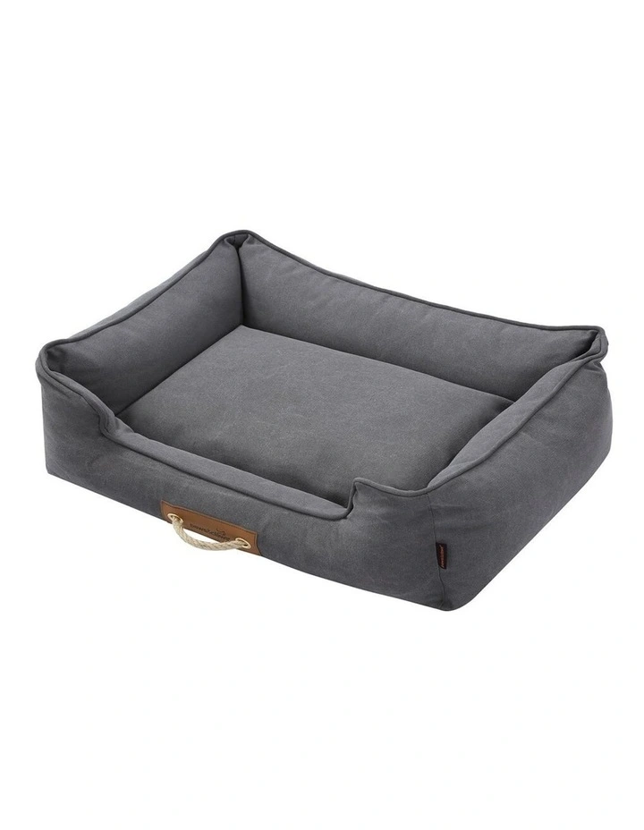 Lighthouse Dog/Pet Walled Canvas Cushion Bed Dark Grey Large 80cm image 5