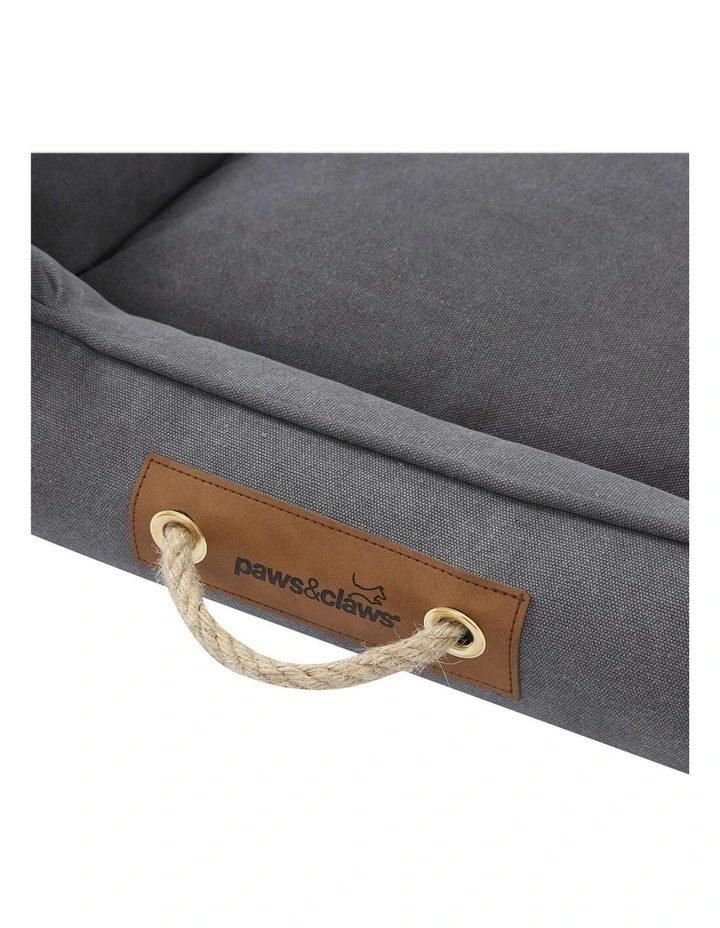 Lighthouse Dog/Pet Walled Canvas Cushion Bed Dark Grey Large 80cm image 7