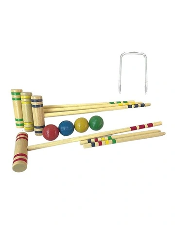 Classic 4-Player Croquet Set in Multi