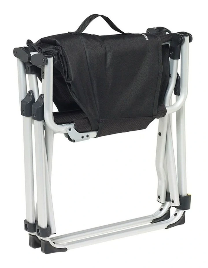 90cm Aluminium Folding Directors Chair in Black image 4
