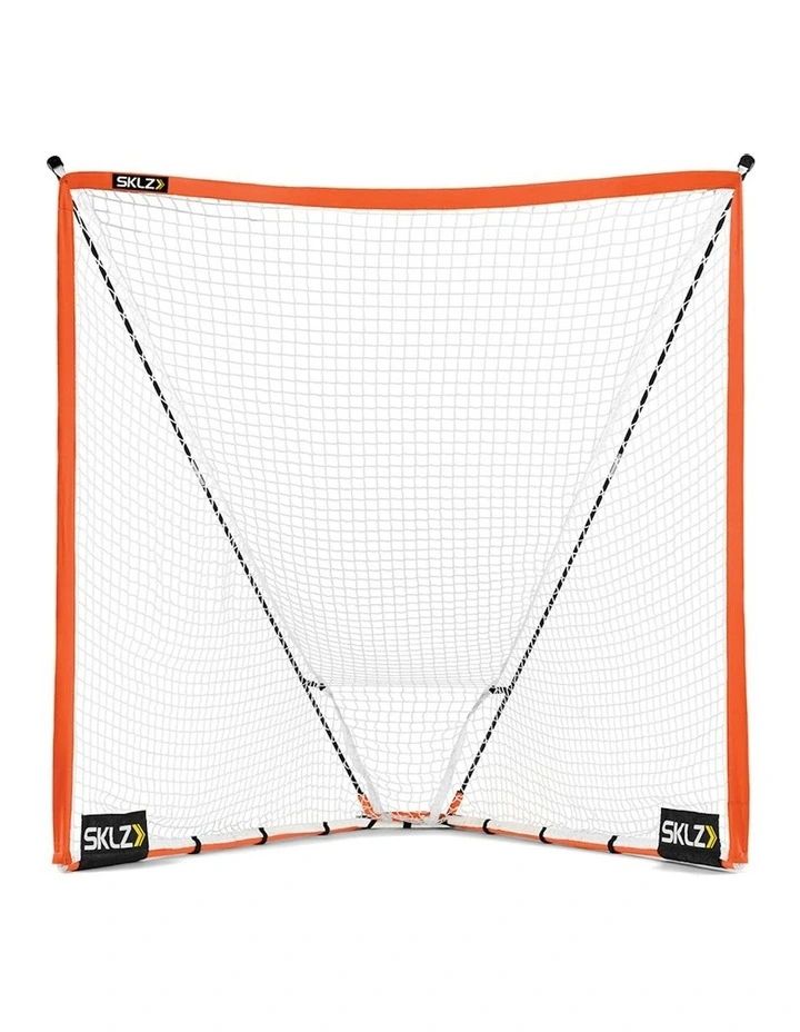 SKLZ 6 Quickster Portable Lacrosse Sports Shooting Drill/Scrimmage Goal Net in Orange image 1