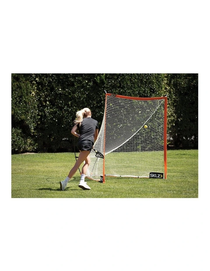 SKLZ 6 Quickster Portable Lacrosse Sports Shooting Drill/Scrimmage Goal Net in Orange image 3