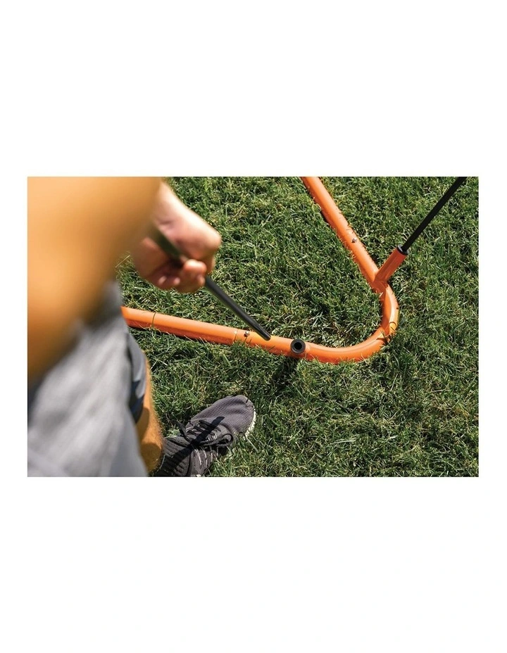 SKLZ 6 Quickster Portable Lacrosse Sports Shooting Drill/Scrimmage Goal Net in Orange image 4