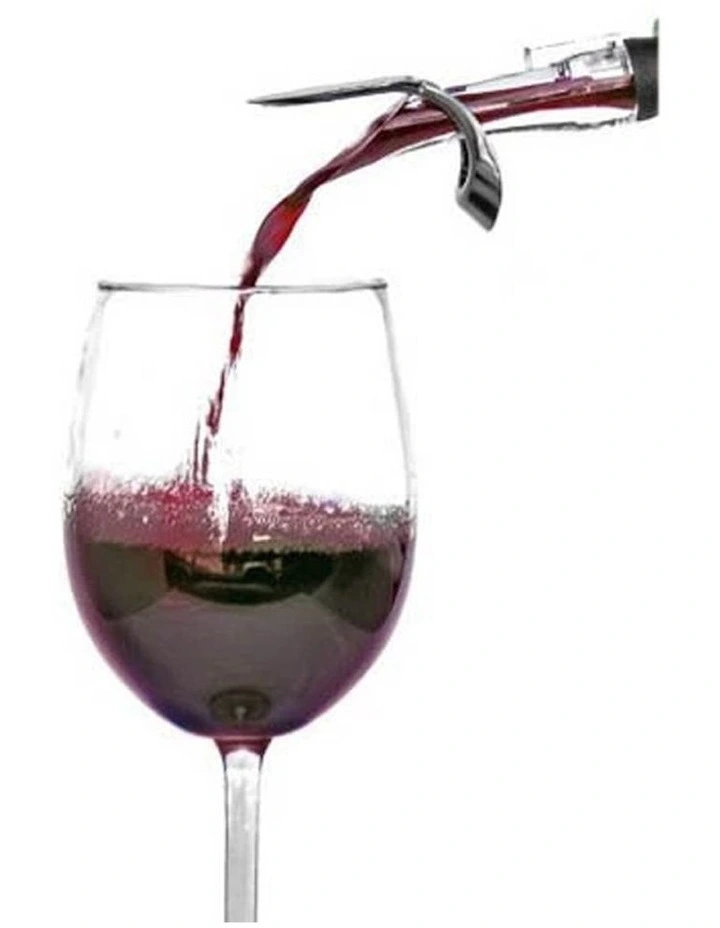 VinOair Premier Wine Aerator Pourer with Gravity Lid Filter in White image 3
