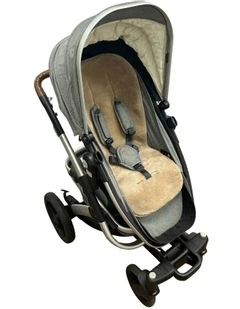 Woven Wool Pram Liner in Latte