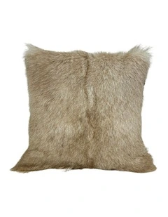 Goat Skin Cushion Cover 40x40cm in Fawn