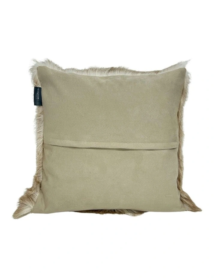 Goat Skin Cushion Cover 40x40cm in Fawn image 2