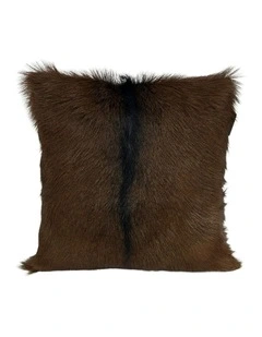 Goat Skin Cushion Cover 40 x 40 cm in Chestnut
