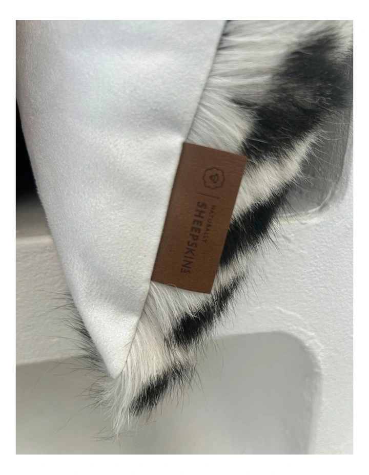 Goat Skin Cushion Cover 30x50cm in Multi image 3
