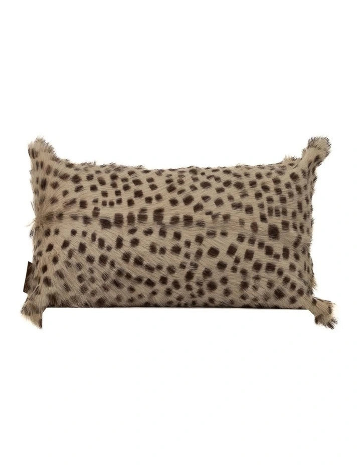 Goat Skin Cushion Cover 30x50cm in Multi image 1
