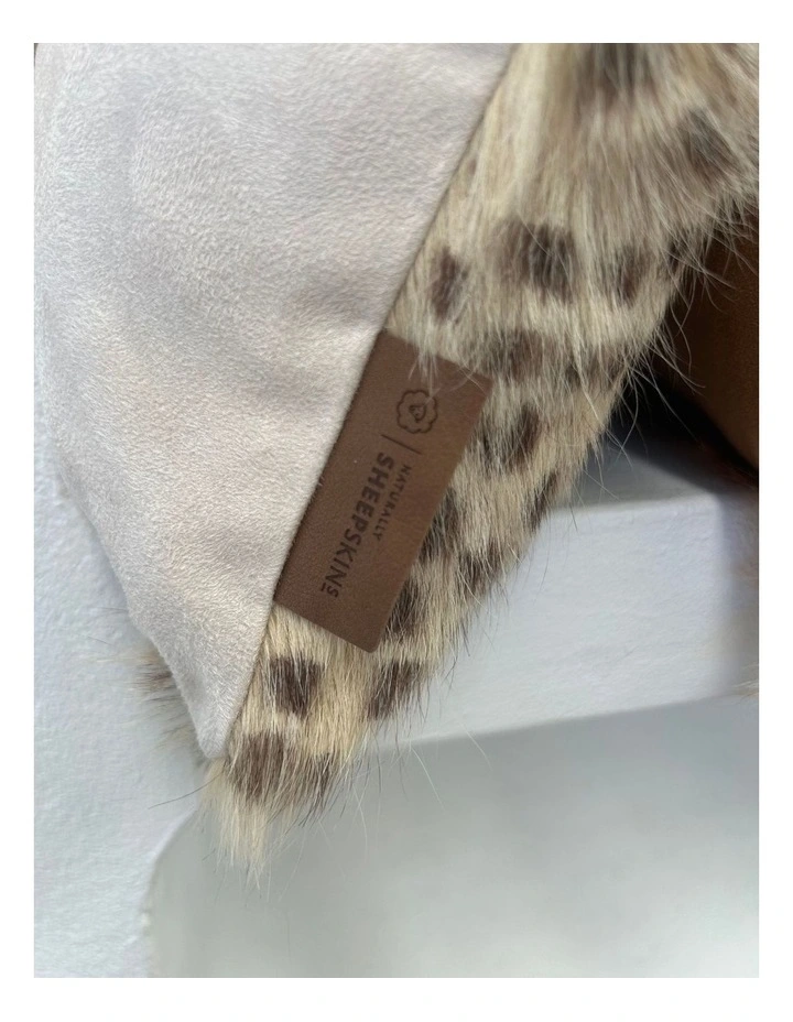 Goat Skin Cushion Cover 30x50cm in Multi image 5