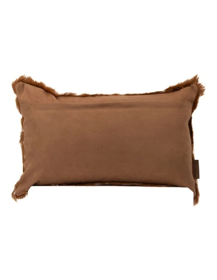 Goat Skin Cushion Cover 30x50cm in Multi image 2