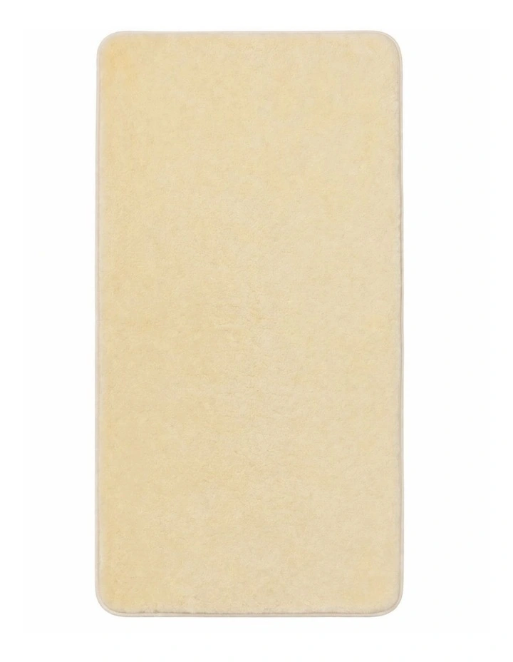 Woven Wool Mattress Toppers with Elastic Straps in Natural image 1