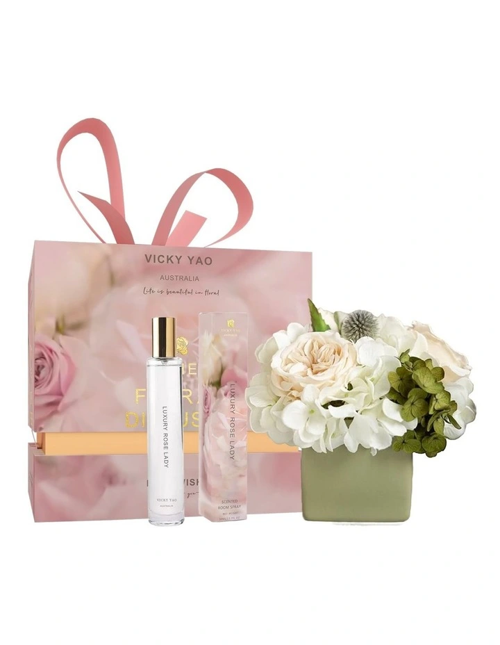 Love & Dream Series Forest Green Hydrangea Fragrance Gift Box image 1