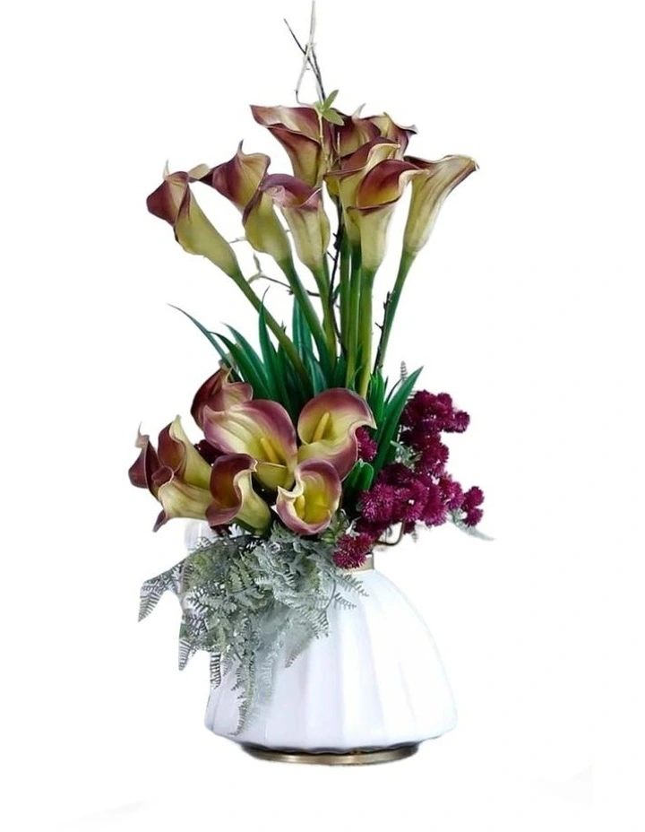 Luxury Elegant Artificial Flowers Arrangement Exclusive Design in Pink image 1