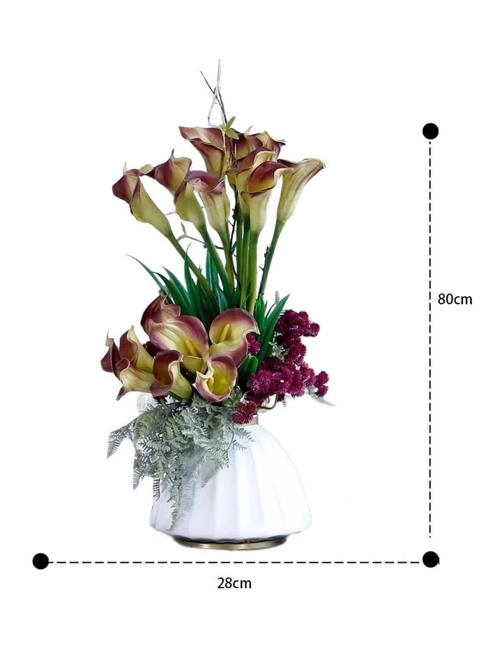 Luxury Elegant Artificial Flowers Arrangement Exclusive Design in Pink image 2