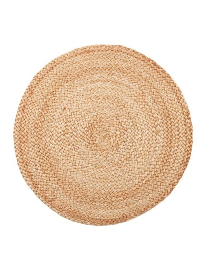 Willow Round Placemat 4 Pack in Natural image 1