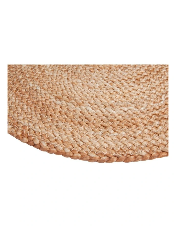 Willow Round Placemat 4 Pack in Natural image 2