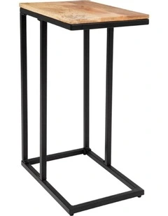 Bhumi C-shaped Side Table in Natural