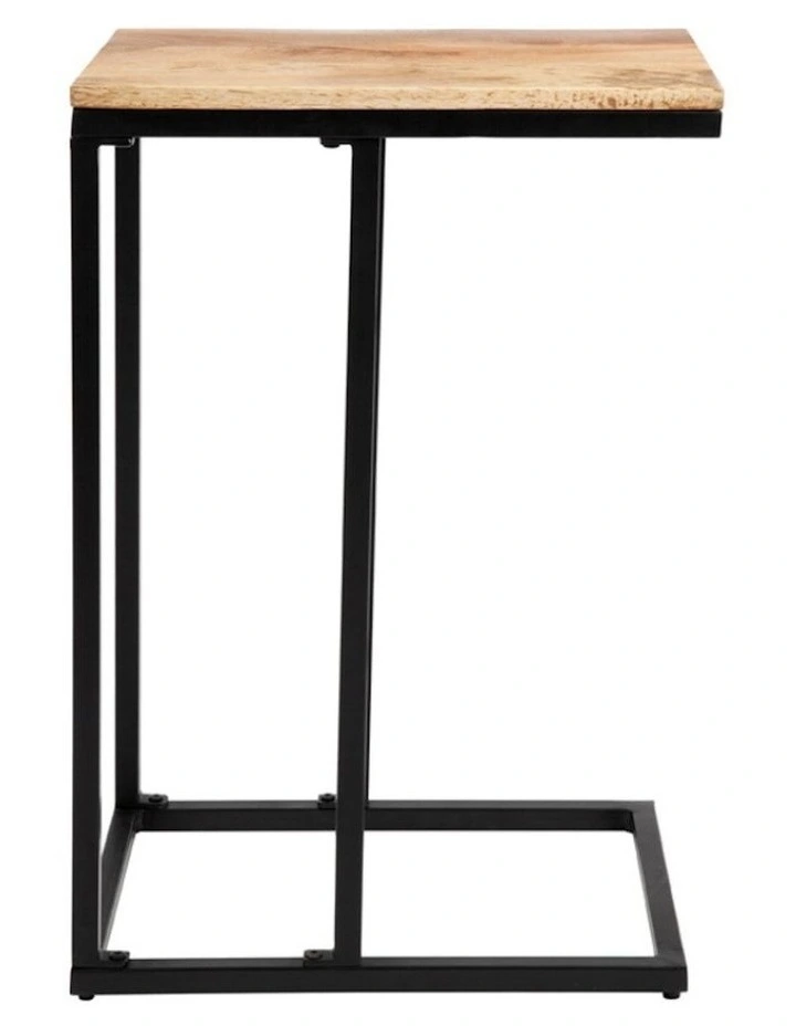 Bhumi C-shaped Side Table in Natural image 2