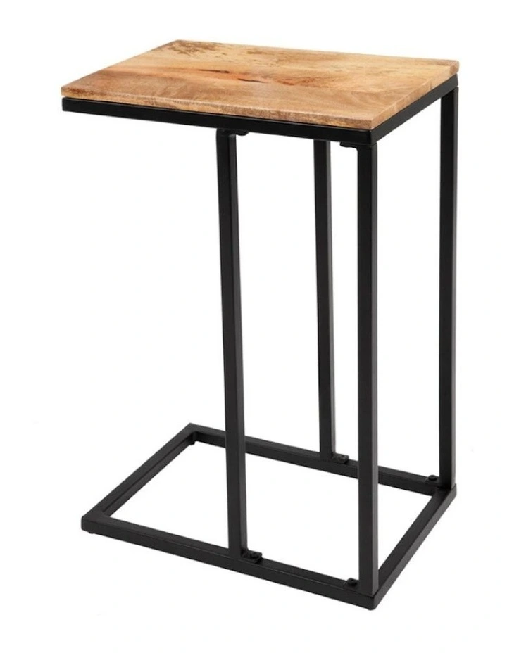 Bhumi C-shaped Side Table in Natural image 3