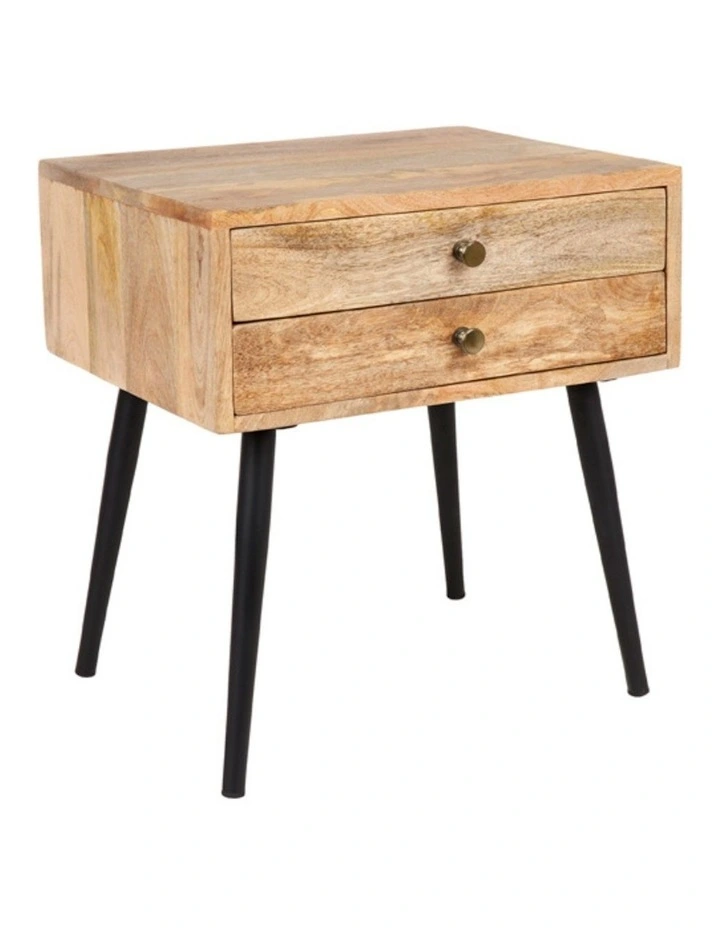 Modern Rectangle Storage Side Table in Natural image 2