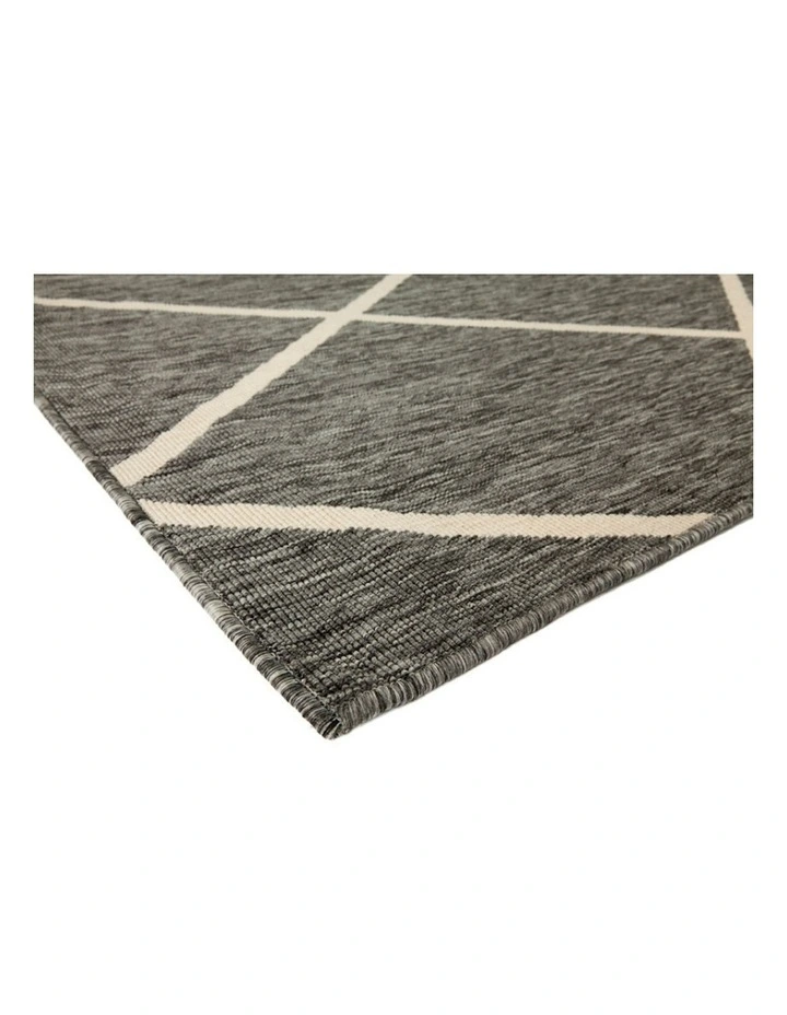 Polypropylene Outdoor Rug in Tucson Grey image 3