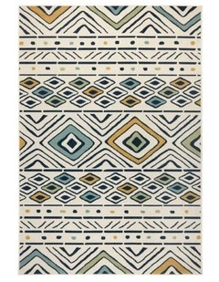 Mendoza Polypropylene Outdoor Rug in Cream