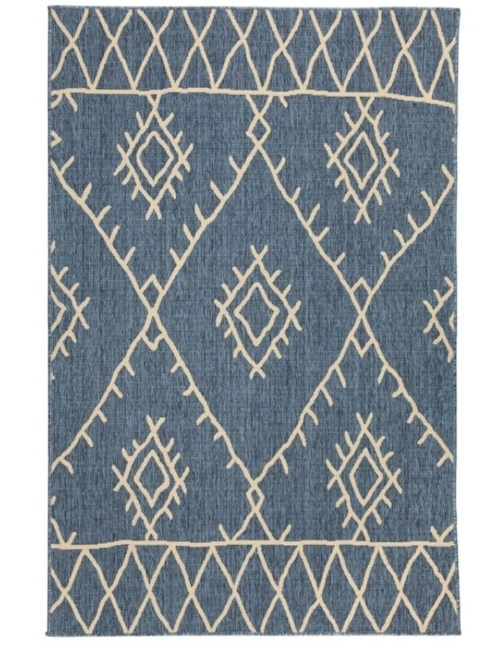 Polypropylene Outdoor Rug in Agatti Blue image 1