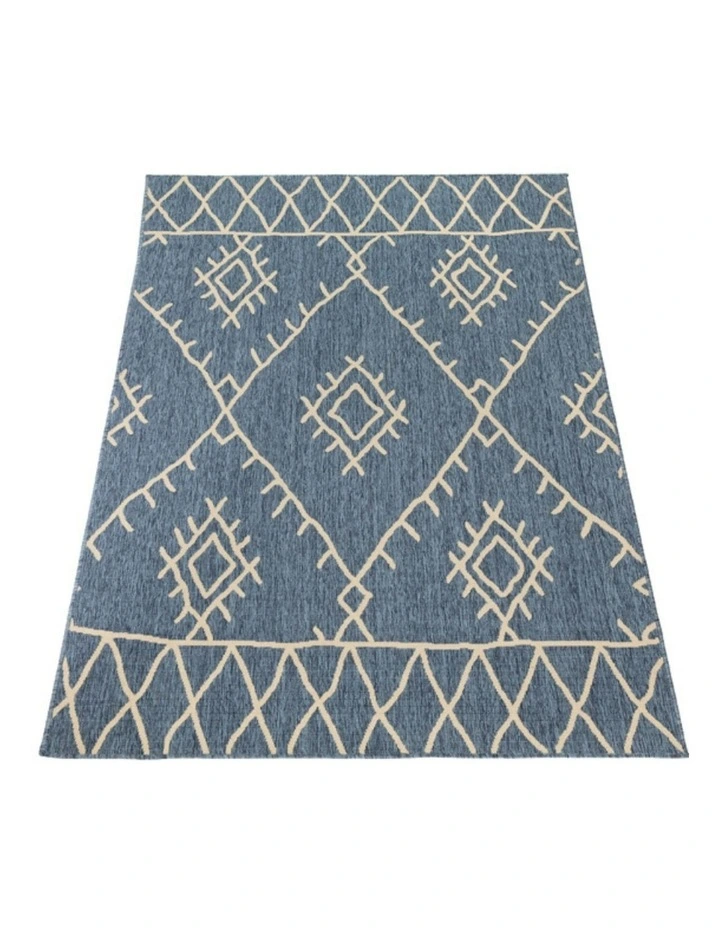 Polypropylene Outdoor Rug in Agatti Blue image 2