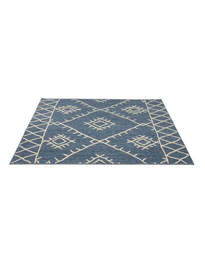 Polypropylene Outdoor Rug in Agatti Blue image 3