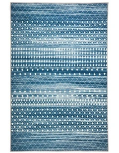 Subarashi Nonslip Rug in Blue