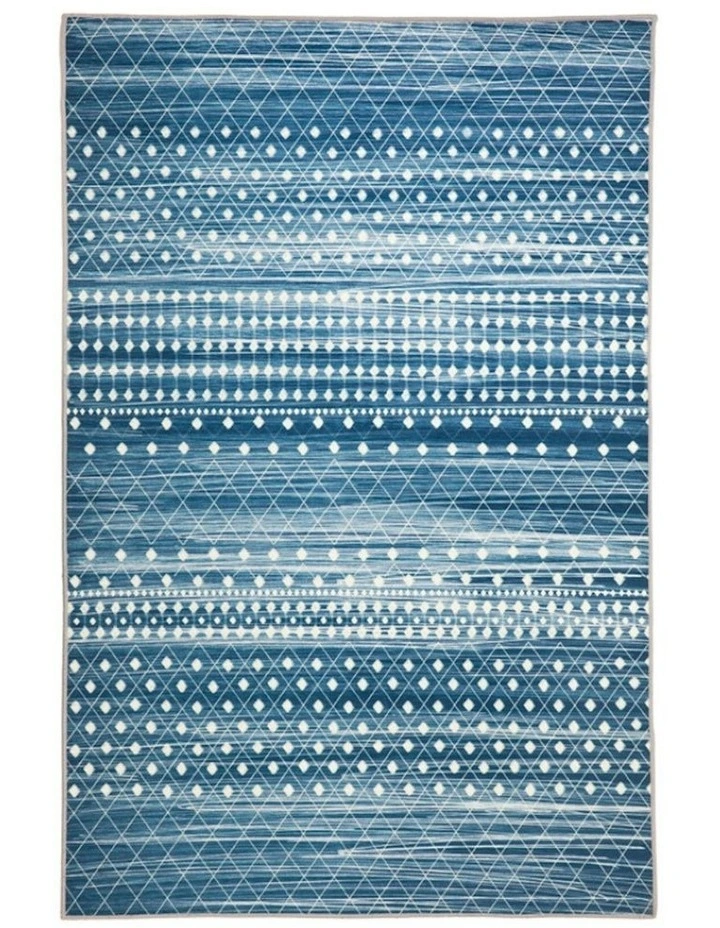 Subarashi Nonslip Rug in Blue image 1