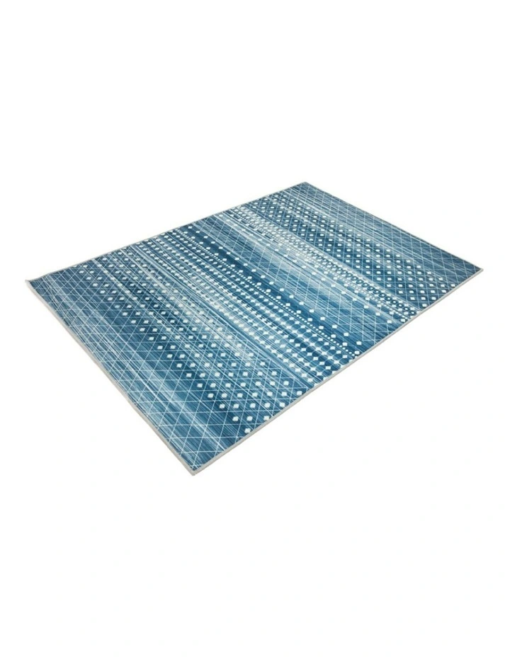 Subarashi Nonslip Rug in Blue image 2