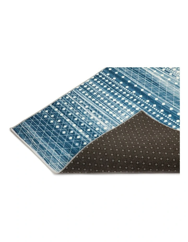 Subarashi Nonslip Rug in Blue image 3