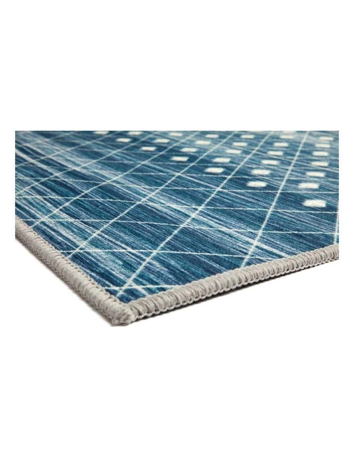 Subarashi Nonslip Rug in Blue image 4