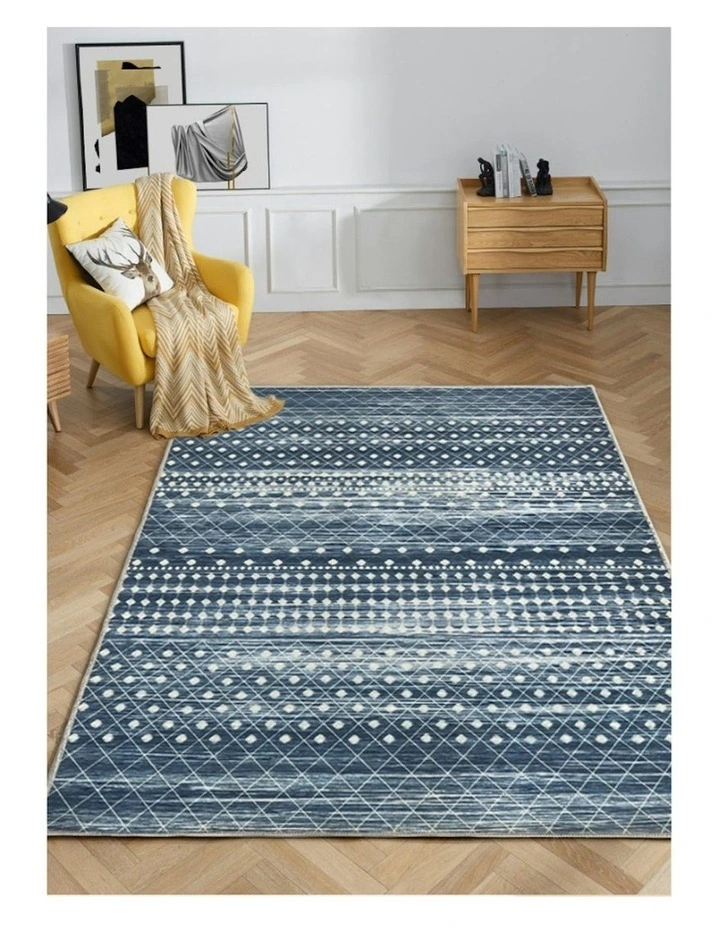 Subarashi Nonslip Rug in Blue image 5