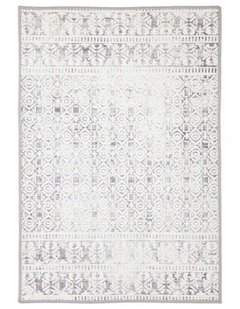 Nonslip Rug in Oran Grey