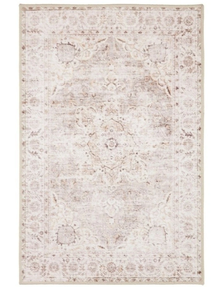 Constantine Distressed Nonslip Rug in Brown image 1