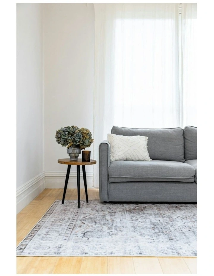 Constantine Distressed Nonslip Rug in Brown image 7