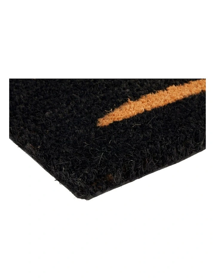 Buddies Pvc Backed Coir Doormat in Black image 3