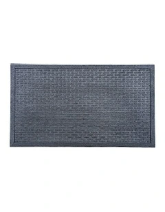Capsule Rubber Doormat in Black