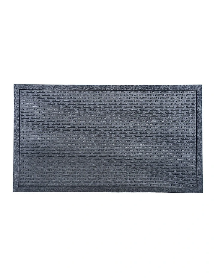 Capsule Rubber Doormat in Black image 1