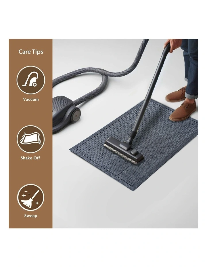Capsule Rubber Doormat in Black image 6
